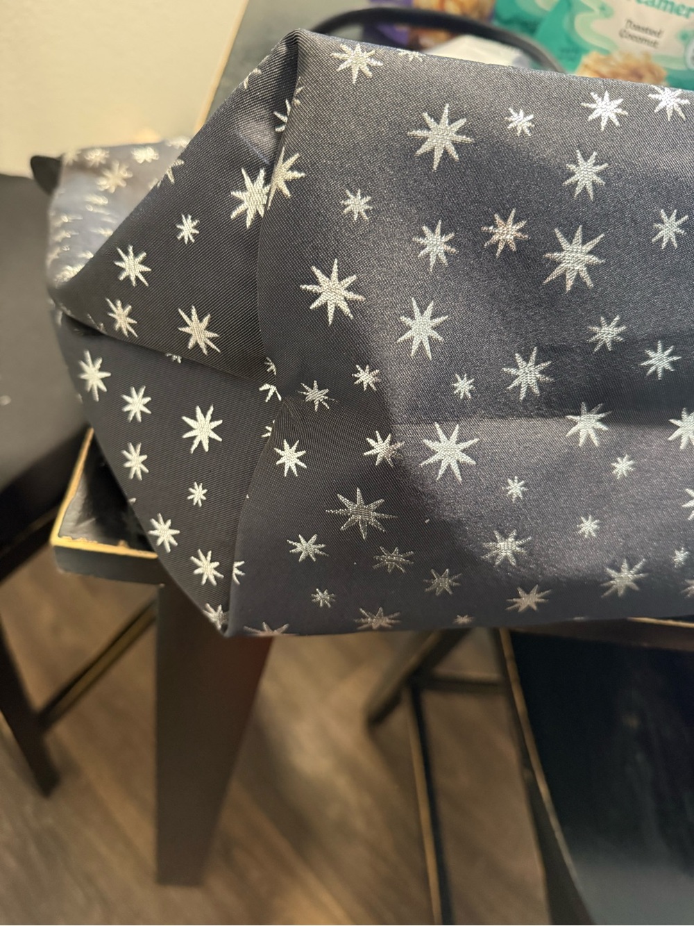 Longchamp Navy Blue w/ Stars Tote Bag - Picture 11 of 12